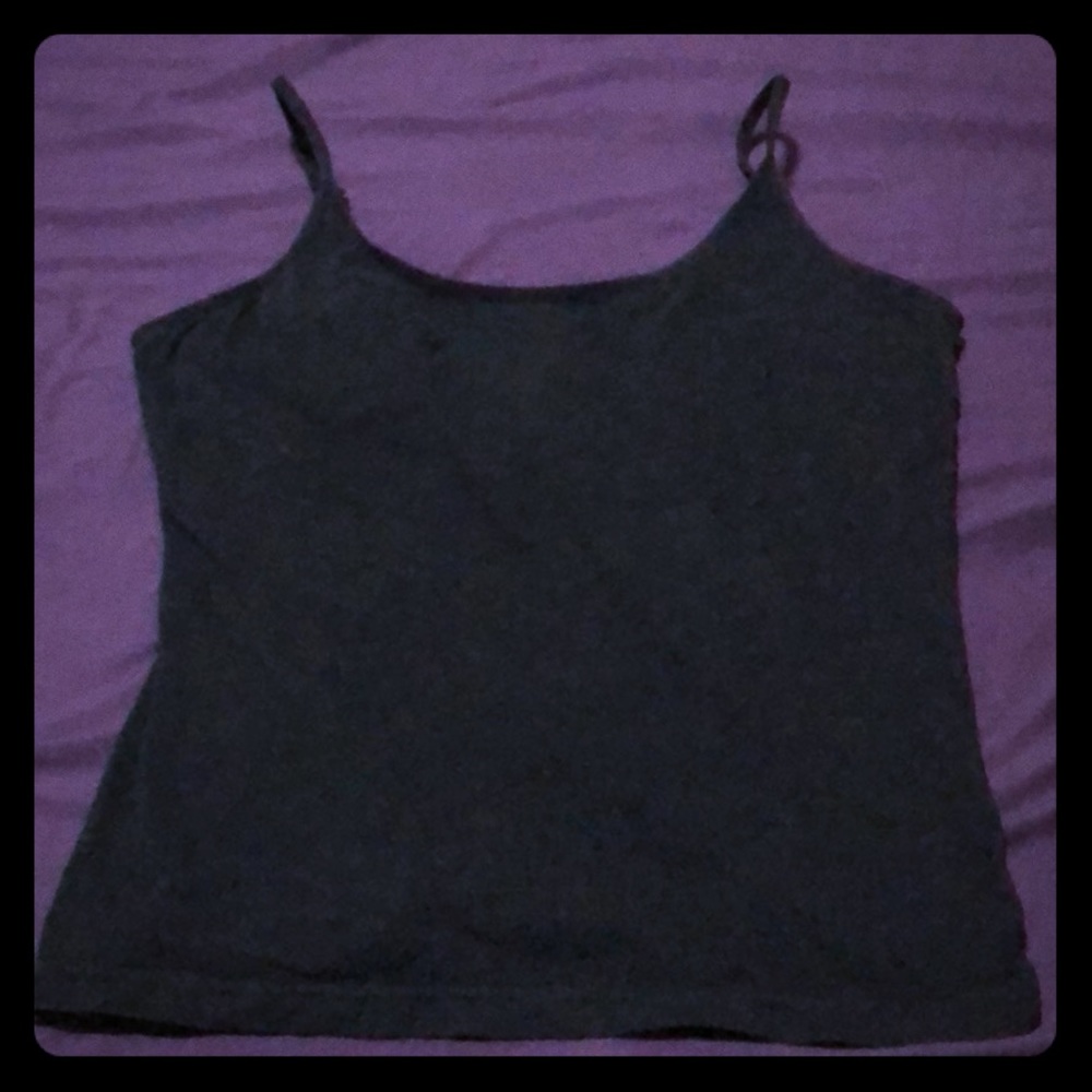 Black camisole with built in bra